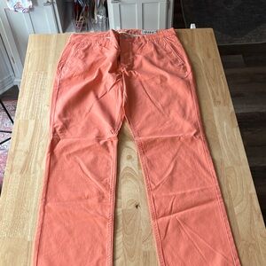 Stylish Orange/Coral Casual Pants